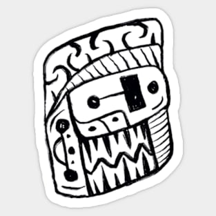 Abstract Drawing - 15 (Black) Sticker